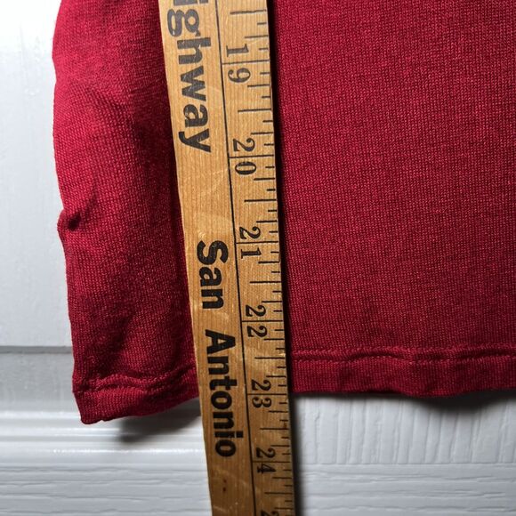 Marcella Gabi Cutout Top Blouse Size XS Red Semi Sheer Stretch - Picture 7 of 10